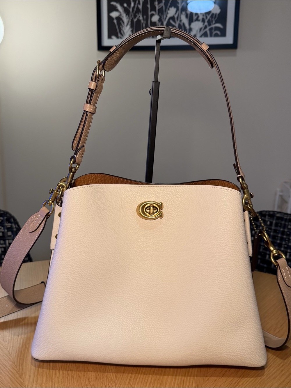 Coach Willow Shoulder Bag in Cream - Picture 6 of 14